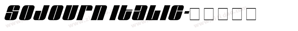 Sojourn Italic字体转换